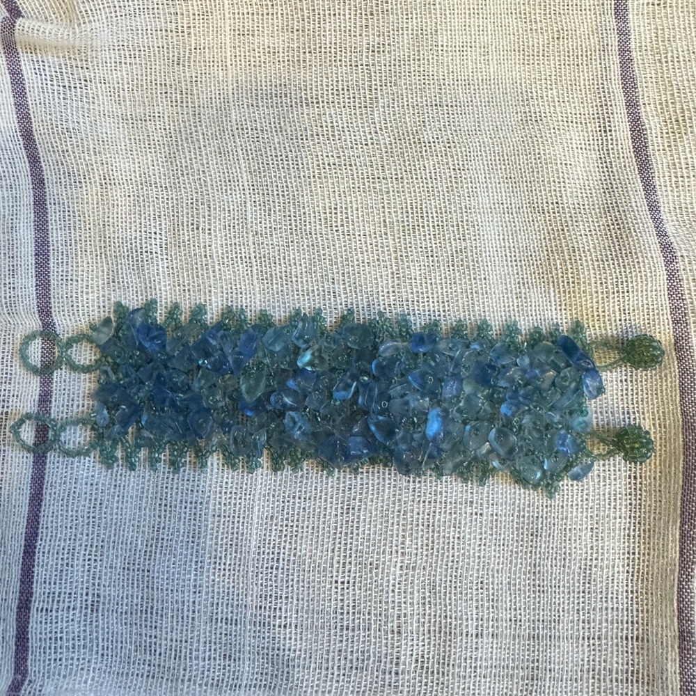Blue Beaded Bracelet